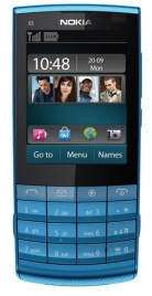 Nokia X3-02 Petrol Blue